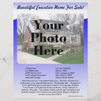 real estate flyers examples. Real Estate Listing Flyer