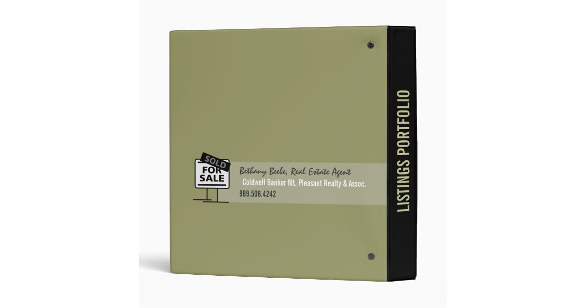 Real Estate Listings Portfolio Binder Zazzle