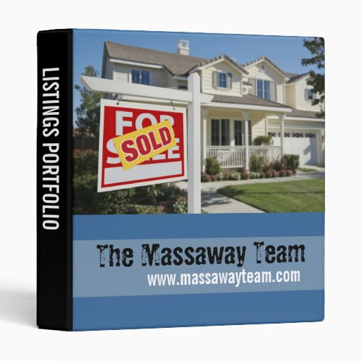 Real Estate Listings Portfolio Binder Zazzle