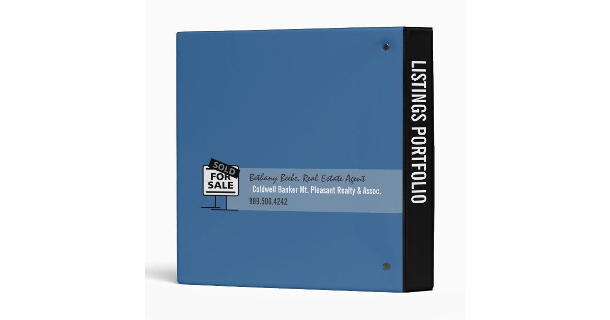 Real Estate Listings Portfolio Binder Zazzle