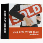 Real Estate Listings Portfolio Vinyl Binder