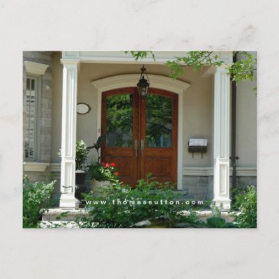 Real Estate Postcards on Real Estate Postcards Home Entrance House From Zazzle Com