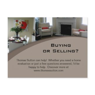 Real Estate Postcards Interior 1 postcard