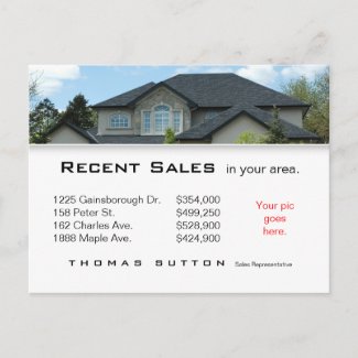 Real Estate Postcards on Real Estate Postcards Recent Sales Rooftop Postcard