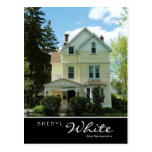 Real Estate Postcards Tall Yellow House V