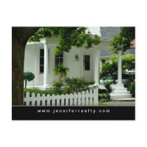 Real Estate Postcards White Green House