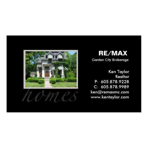 Real Estate Pretty Canopy House Business Card