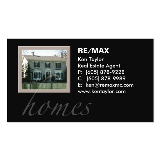 Real Estate Pretty House Business Card