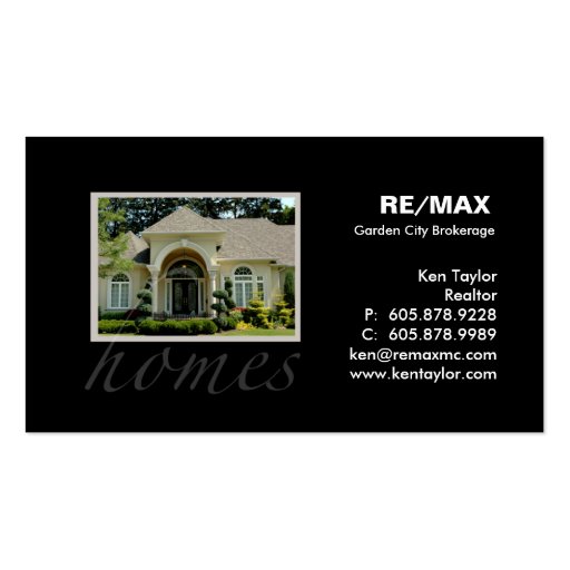 Real Estate Pretty Yellow House Business Card