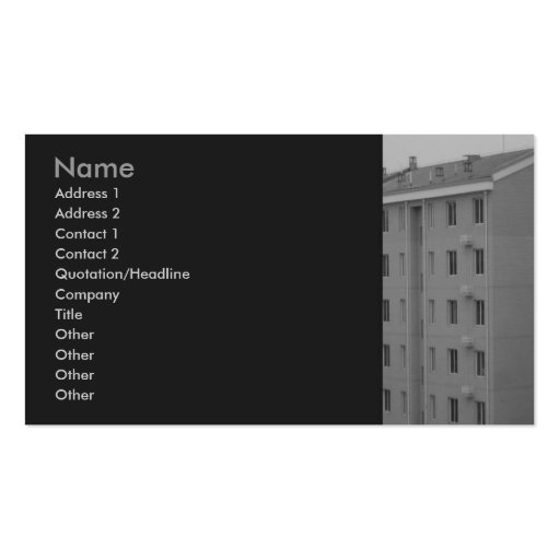 Real Estate Profile Card Business Card Templates (front side)