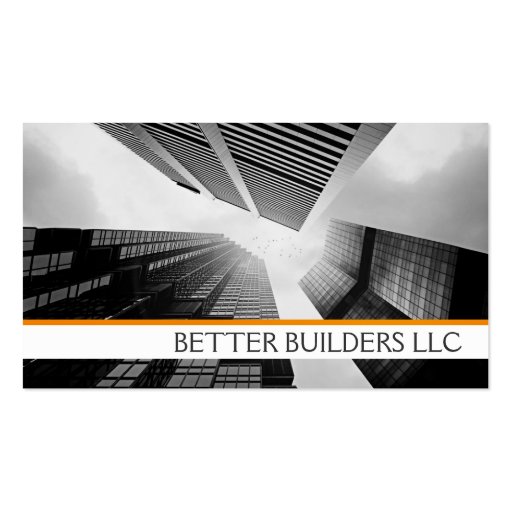 Real Estate, Realtor, Builders Business Card (front side)