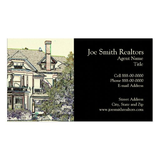 Real Estate Realtor Business Card (front side)