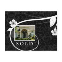 Real Estate / Realtor Postcard Customizable Black by BestCards Real Estate / Realtor Postcard Customizable Black