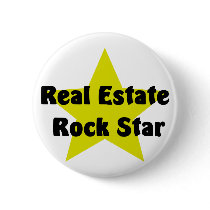 Real Estate Rock Star Pin