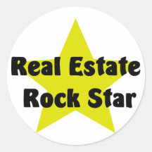 Real Estate Rock Star Sticker