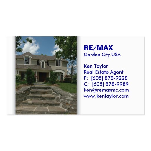 Real Estate Stairs House Business Card (front side)