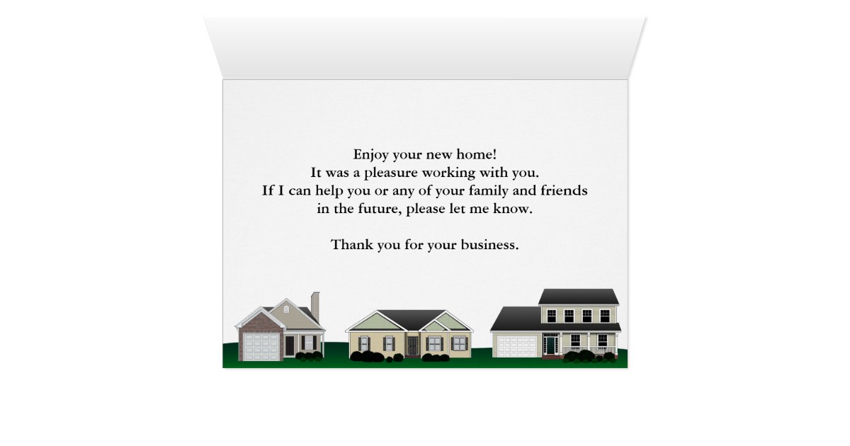 Real Estate Thank You Notes | Zazzle