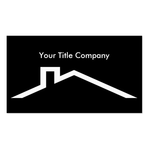 Real Estate Title Business Cards (front side)