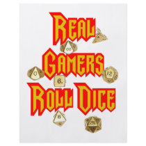 Real Gamers Roll Dice Flyer