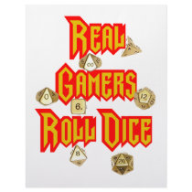 Real Gamers Roll Dice Customized Letterhead