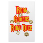 Real Gamers Roll Dice stationery