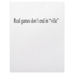 Real Games don't end in "ville" Letterhead