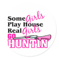 Real Girls Go Huntin' stickers by OneStopGiftShop Real Girls Go Huntin' stickers