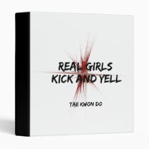 Real Girls Kick and Yell Binder