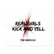 Real Girls Kick and Yell print