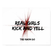 Real Girls Kick and Yell Poster Print