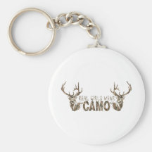 REAL GIRLS WEAR CAMO KEY CHAINS