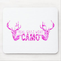 REAL GIRLS WEAR CAMO MOUSE PAD