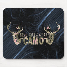 REAL GIRLS WEAR CAMO MOUSEPAD