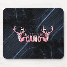 REAL GIRLS WEAR CAMO MOUSEPAD