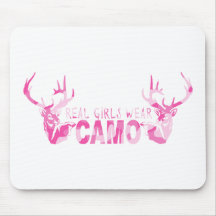 REAL GIRLS WEAR CAMO MOUSEPAD