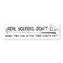 Real Golfers don´t cry bumper stickers by HobbyTees Real Golfers don´t cry bumper stickers