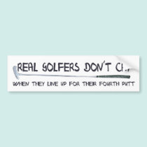 Real Golfers don´t cry bumper stickers