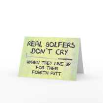 Real Golfers don´t cry cards by HobbyTees Real Golfers don´t cry cards