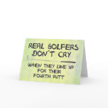 Real Golfers don´t cry cards
