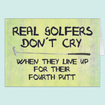 Real Golfers don´t cry cards