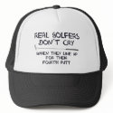 Real Golfers don´t cry hats by HobbyTees Real Golfers don´t cry hats