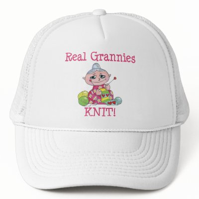 Real Grannies KNIT! Hats by StitcherladyxxTees