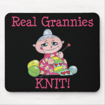 Real Grannies KNIT! mousepads