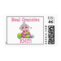 Real Grannies KNIT! Stamp