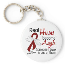 Real Heroes Become Angels Multiple Myeloma Key Chains