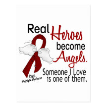 Real Heroes Become Angels Multiple Myeloma Post Card