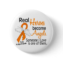 Real Heroes Become Angels Multiple Sclerosis Button
