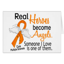 Real Heroes Become Angels Multiple Sclerosis Card