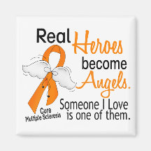 Real Heroes Become Angels Multiple Sclerosis Magnet