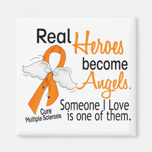 Real Heroes Become Angels Multiple Sclerosis Magnet